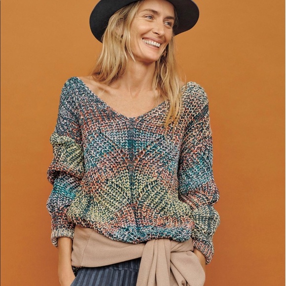 NWT Anthropologie Chroma Sweater - Picture 1 of 8
